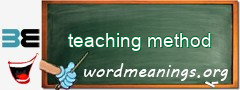 WordMeaning blackboard for teaching method